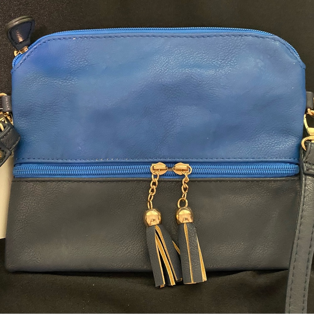 Royal and navy blue purse.  Brand new with tags.
